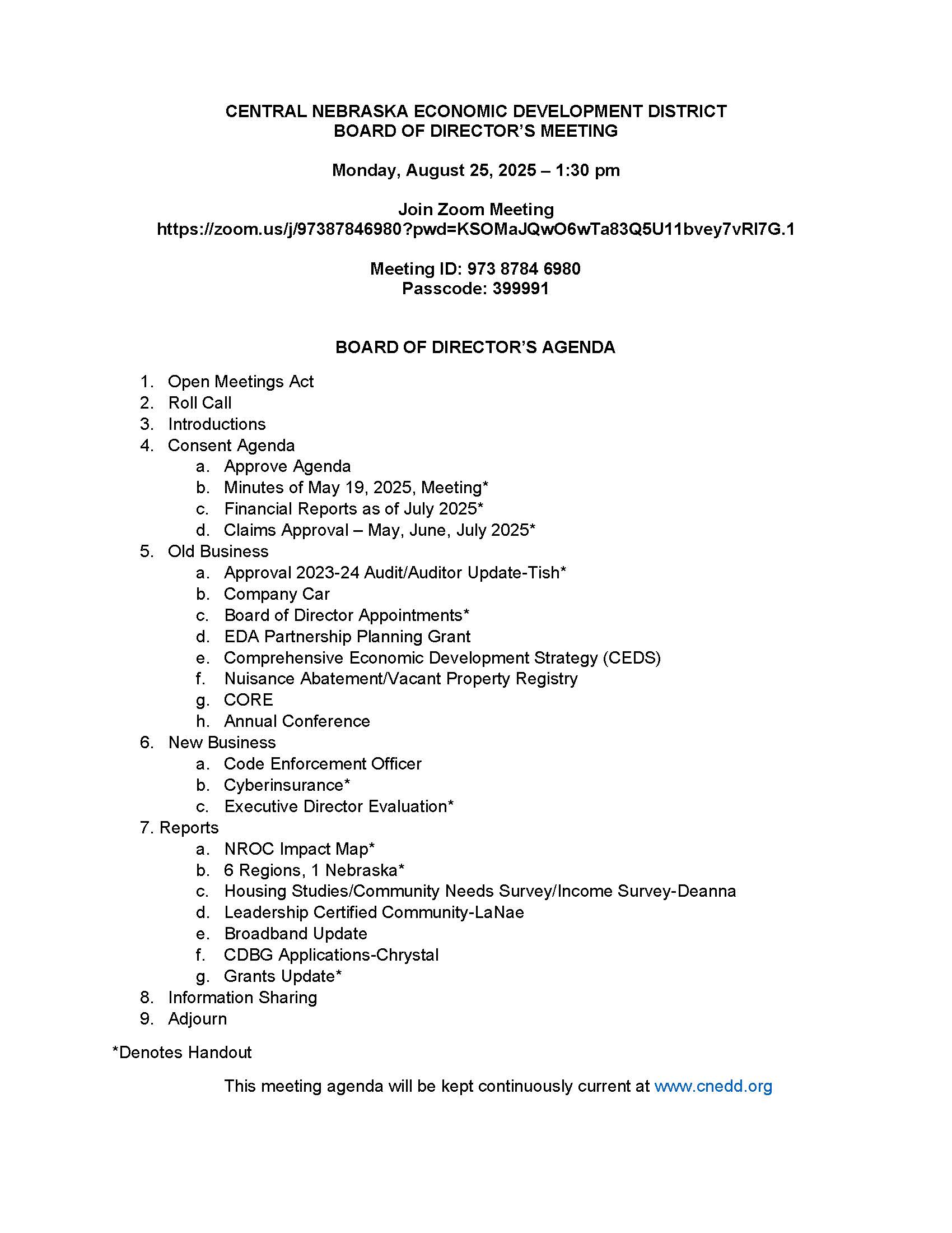 CNEDD BOD 25Aug2025 Packet