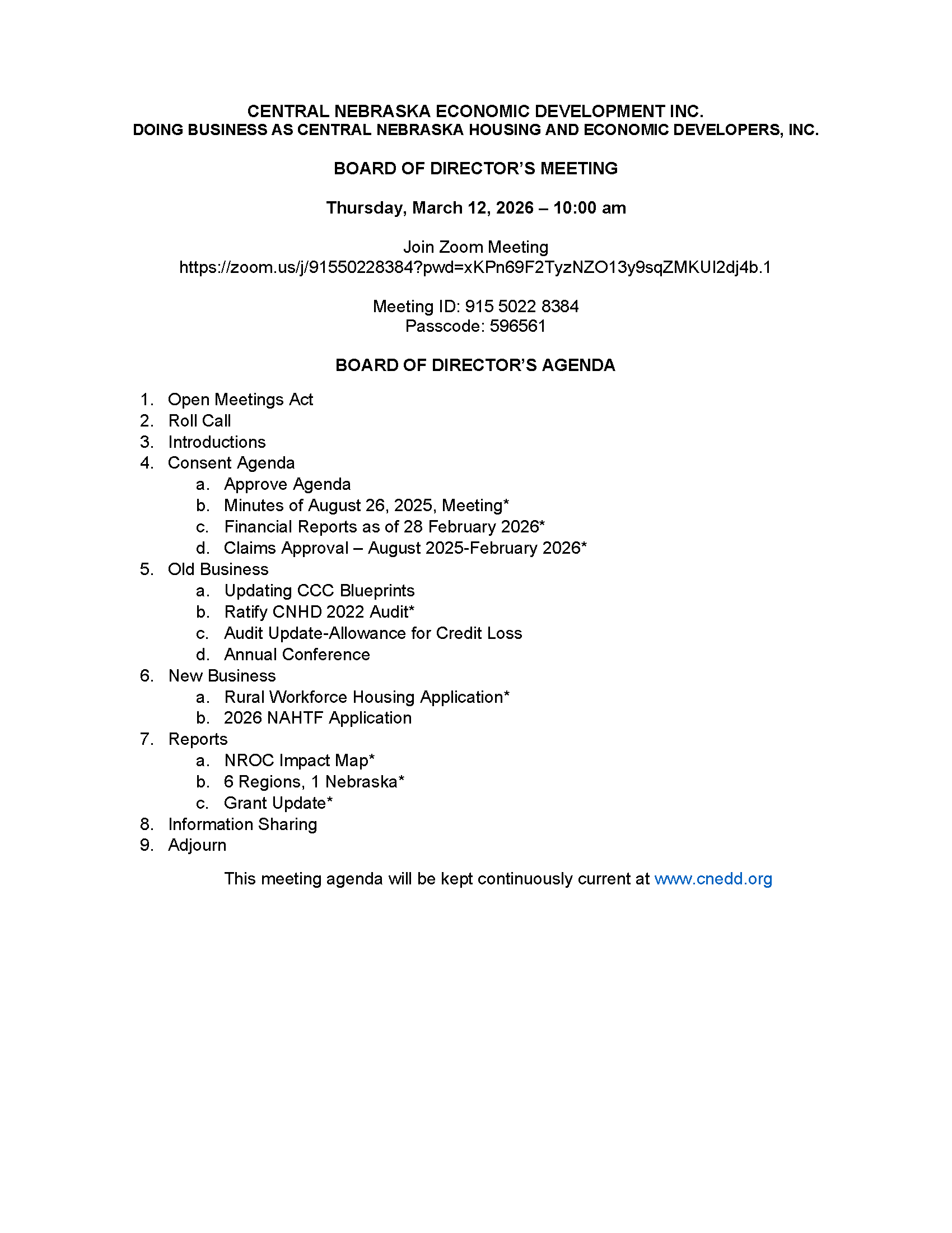 Board AGENDA 12March2026