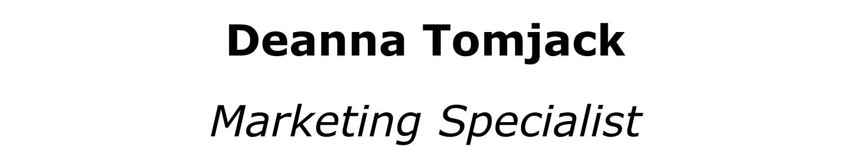 Info Deanna